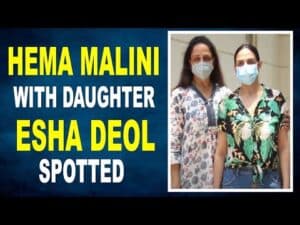 Hema Malini With Daughter Esha Deol snapped in the city
