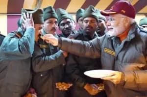 PM Modi spends Diwali day