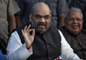 Amit Shah stops speech during azan, ridicules Mamata