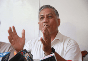 V.K. Singh says tweets directed at media, denies offer to resign