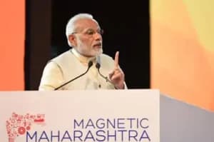 Modi delivers speech at M
