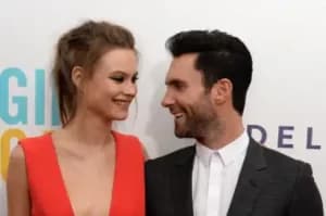 Adam Levine and Behati Pr