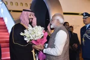 Saudi Crown Prince arrive