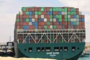 The ship that blocked the Suez for 6 days freed  2nd Ld