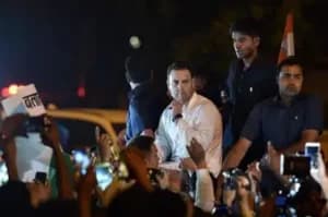 Rahul Gandhi leads midnig