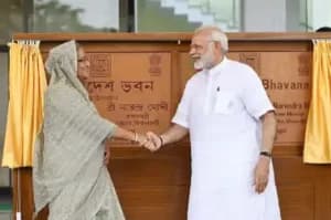 Modi visits Santiniketan
