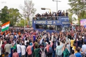 Gujarat Titans hold roadshow in Ahmedabad to celebrate IPL 2022 triumph