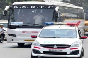 Man drives away KSRTC bus  caught