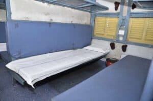 Alarm system installed in Shakurbasti rail isolation coaches