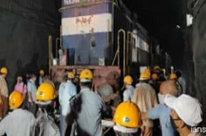 Goa Delhi Rajdhani Express derails  major mishap averted
