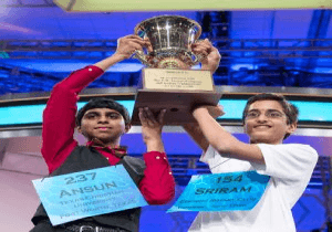 Indian-Americans Ansun sujoe, Sriram Hathwar are US Spelling Bee co-champs