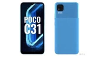 POCO C31 with MediaTek Helio G35 SoC  13MP triple cameras launched