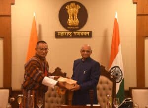 Bhutan PM meets the Maha Governor in Mumbai