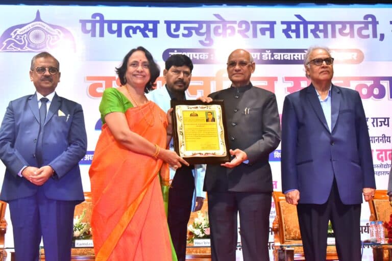 Maharashtra Governor presides over Foundation Day of Dr Ambedkar's Peoples' Education Societ