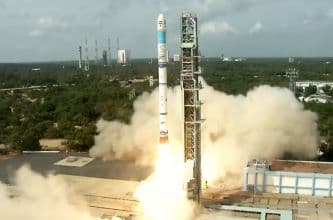 Latest Indian Rocket SSLV Launches into Orbit EOS-08 and a Private Satellite