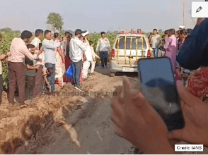 Gujarat Farmer’s Ceremonial ‘Burial’ of His 15-Year-Old Car