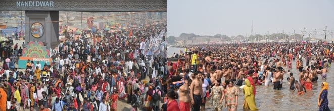 Over 1 Crore Take Holy Dip in Triveni Sangam by Noon on Maha Shivratri