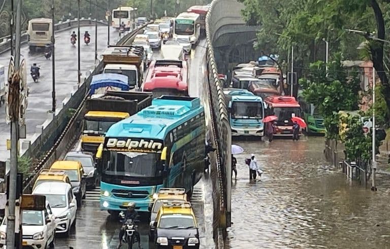 Heavy Rain Disrupts Mumbai Life, IMD Issues Red Alert