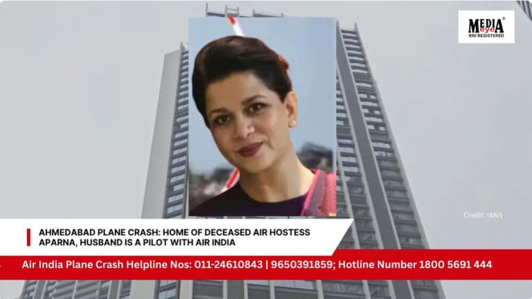 Ahmedabad Plane Crash: Mumbai Home of Deceased Air Hostess Aparna, Husband is a Pilot with Air India