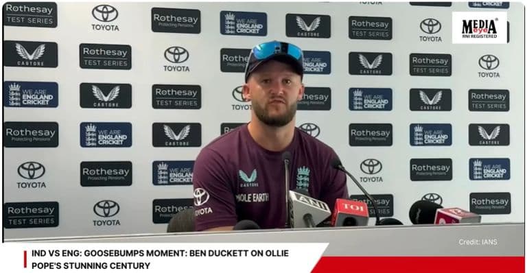 India vs England: Goosebumps Moment: Ben Duckett On Ollie Pope's Stunning Century