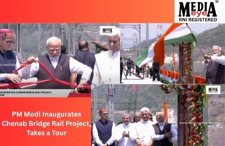 PM Modi Inaugurates Chenab Bridge Rail Project, Takes a Tour
