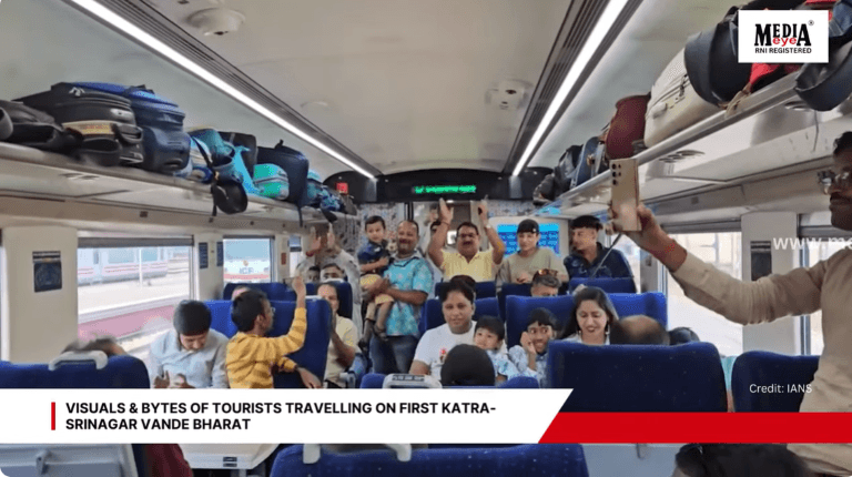 Visuals & Bytes of Tourists Travelling On First Katra-Srinagar Vande Bharat Train