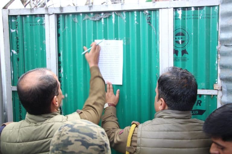 PoK-Based Terrorists' Properties Worth Rs 3.2 Crore Attached In J&K
