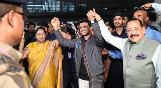 Shubhanshu Shukla Accorded Hero's Welcome On Return to India; Parliament Plans Special Discussion On Successful Space Mission Tomorrow