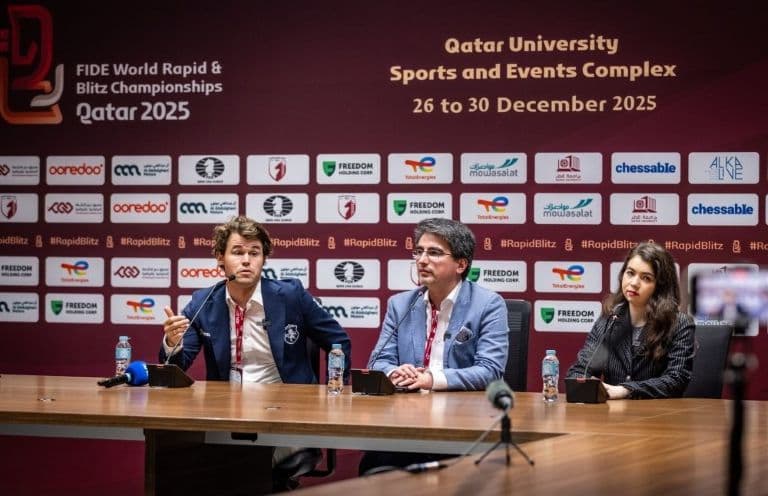 World Rapid Chess Championship: Humpy, Erigaisi Win Bronze as Carlsen and Goryachkina Take Titles