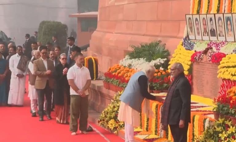 PM Modi, MPs Pay Tribute to Martyrs of 2001 Parliament Terror Attack