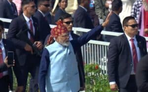 PM Narendra Modi Continues Republic Day Tradition, Walks Along Kartavya Path After Parade
