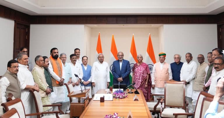 Nitish Kumar Takes Oath as Rajya Sabha MP, Marks Major Political Shift