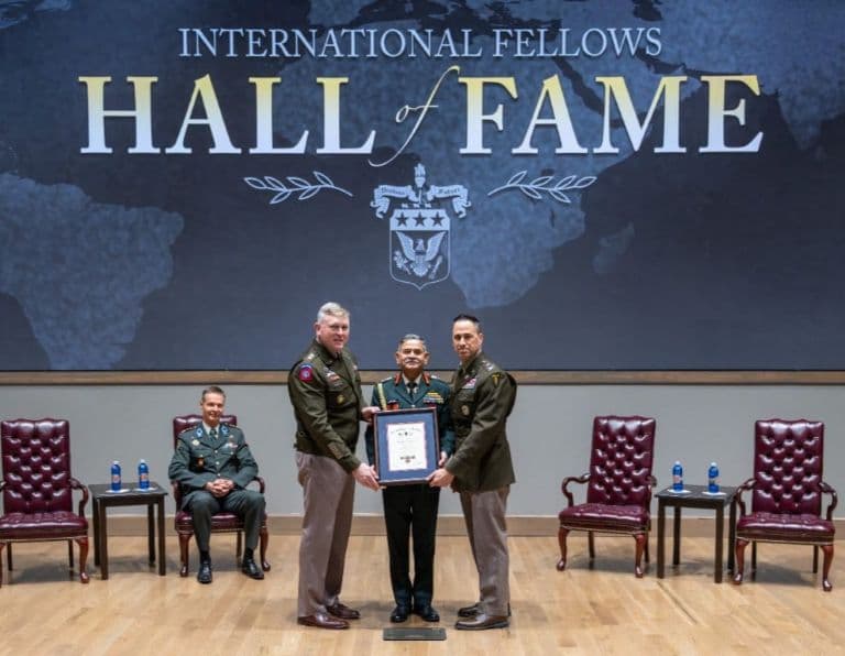 Indian Army Chief Upendra Dwivedi Honoured with International Hall of Fame Induction at US Army War College