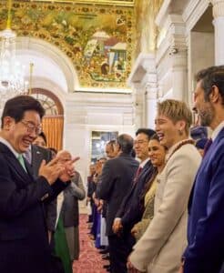 Korean Artist Aoora Attends State Banquet at Rashtrapati Bhavan with Presidents Murmu and Lee Jae Myung