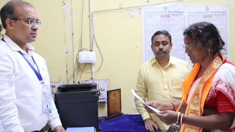 West Bengal Poll: RG Kar Rape Victim’s Mother Files Nomination As BJP Candidate, Accompanied by Smriti Irani