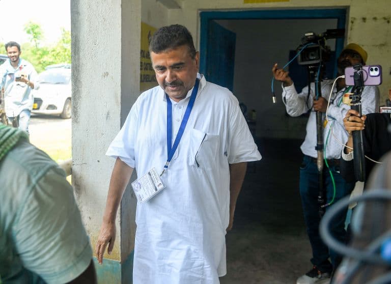 Suvendu Adhikari Confident of Win in Bhabanipur as Mamata Banerjee, Abhishek Banerjee Cast Votes