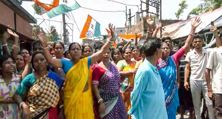 Falta Assembly Constituency Protest: Locals Allege TMC Hooliganism, Demand Re-Poll Before May 4 Results