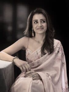 Actress Trisha Krishnan Spotted Smiling at Vijay’s Swearing-in Ceremony