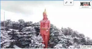 Shimla’s Jakhu Temple Covered In A Blanket of Snow