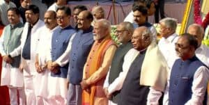 Leaders Pay Floral Tributes to Dr B.R. Ambedkar at Parliament on Birth Anniversary