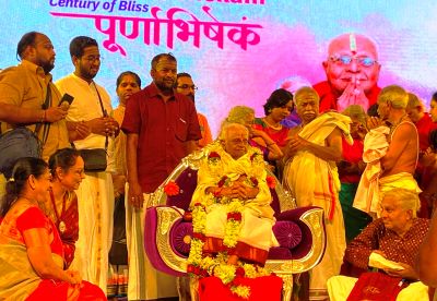 100th birthday celebration of Mridangam Padma Shri Dr T.K. Murthy at the Sabha Auditorium, Mumbai