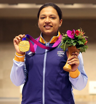 Indian rifle shooter Sift Kaur Samra