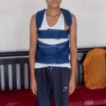 Manipur boy after his spine surgery