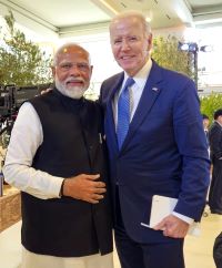 Modi and Biden hand shake