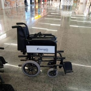Wheel chair at the airport as Samarth initiative