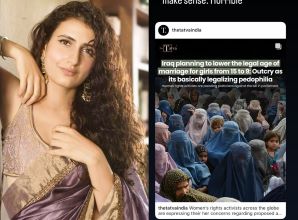 Bollywood actress Fatima Sana Shaikh comments on Iraqi Law