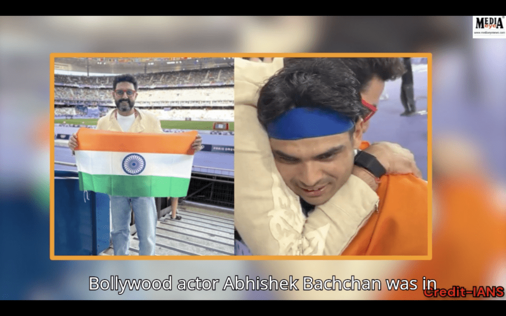 Abhishek Bachchan Tightly Hugs Neeraj Chopra After he Wins First Silver Medal for India