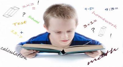 Child reading a book