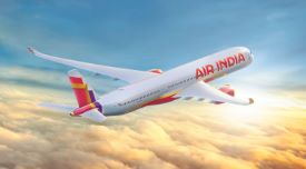 Air India aircraft in the sky