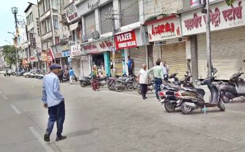 Shops down shutters after commucnal tension in Udaipur, Rajasthan